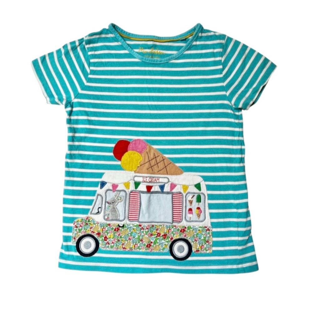 Mini Boden Ice Cream Truck Lift the Flap Shirt Size 8/9